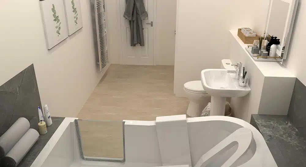 CAD bathroom design