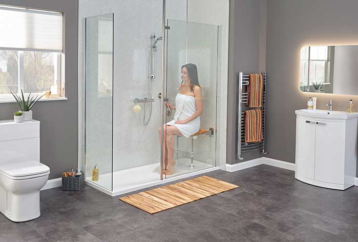 walk-in shower