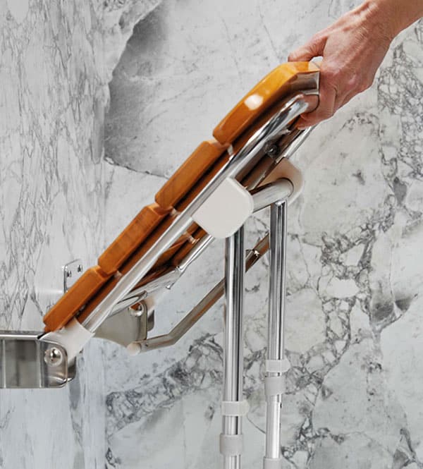 Superior fold down seat
