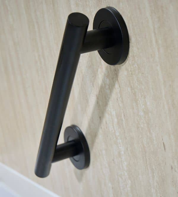 black finish grab rail