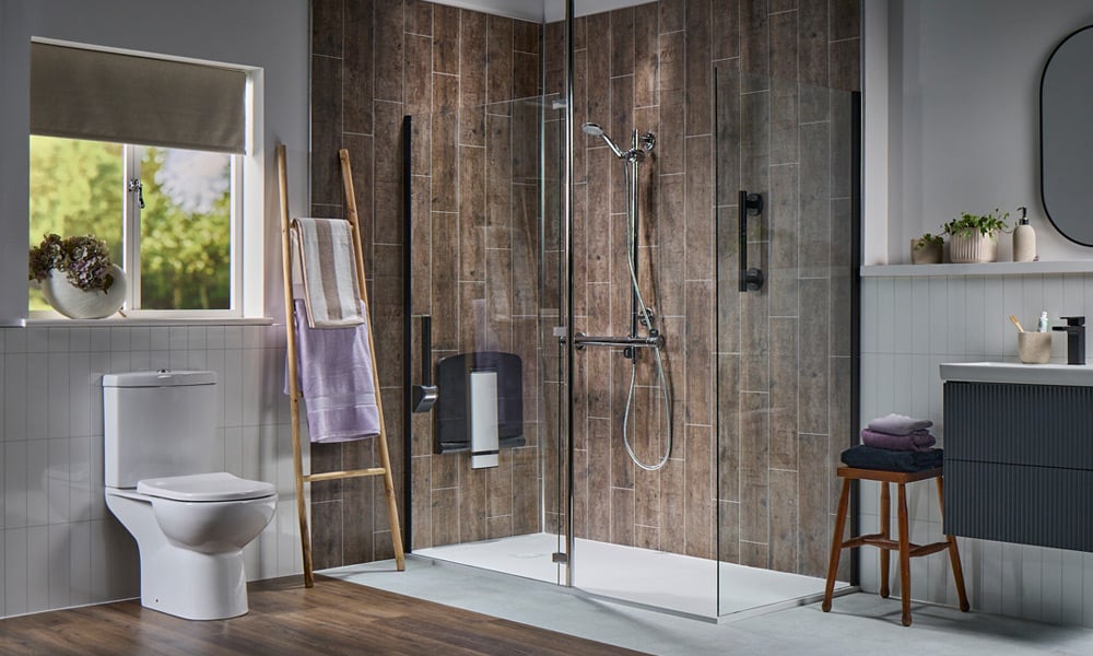 caspian walk-in shower