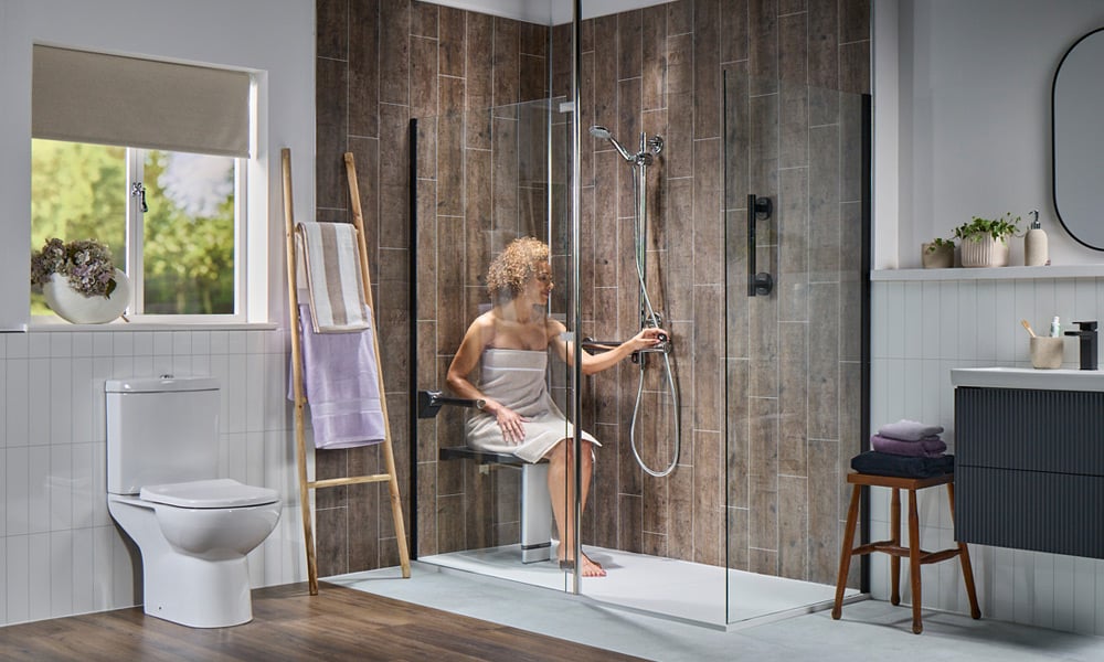caspian walk-in shower