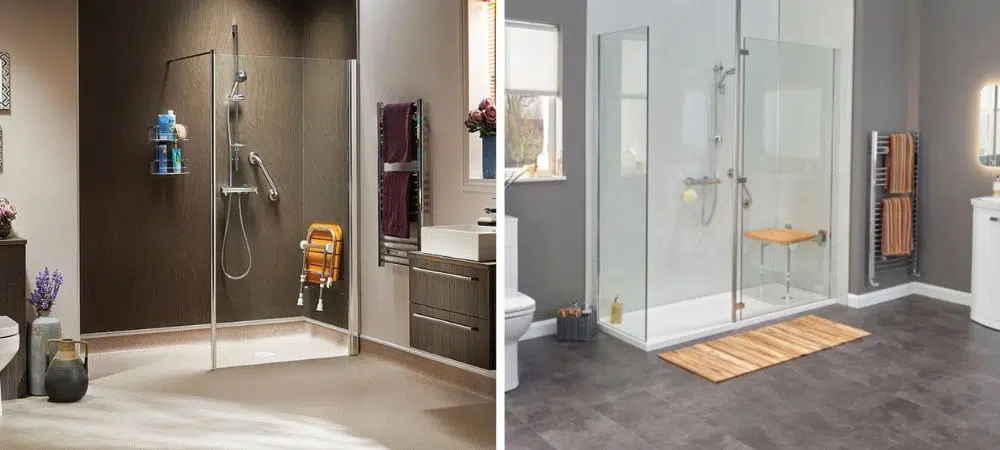 walk in shower vs wet room